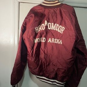 Vintage bomber varsity style jacket unisex